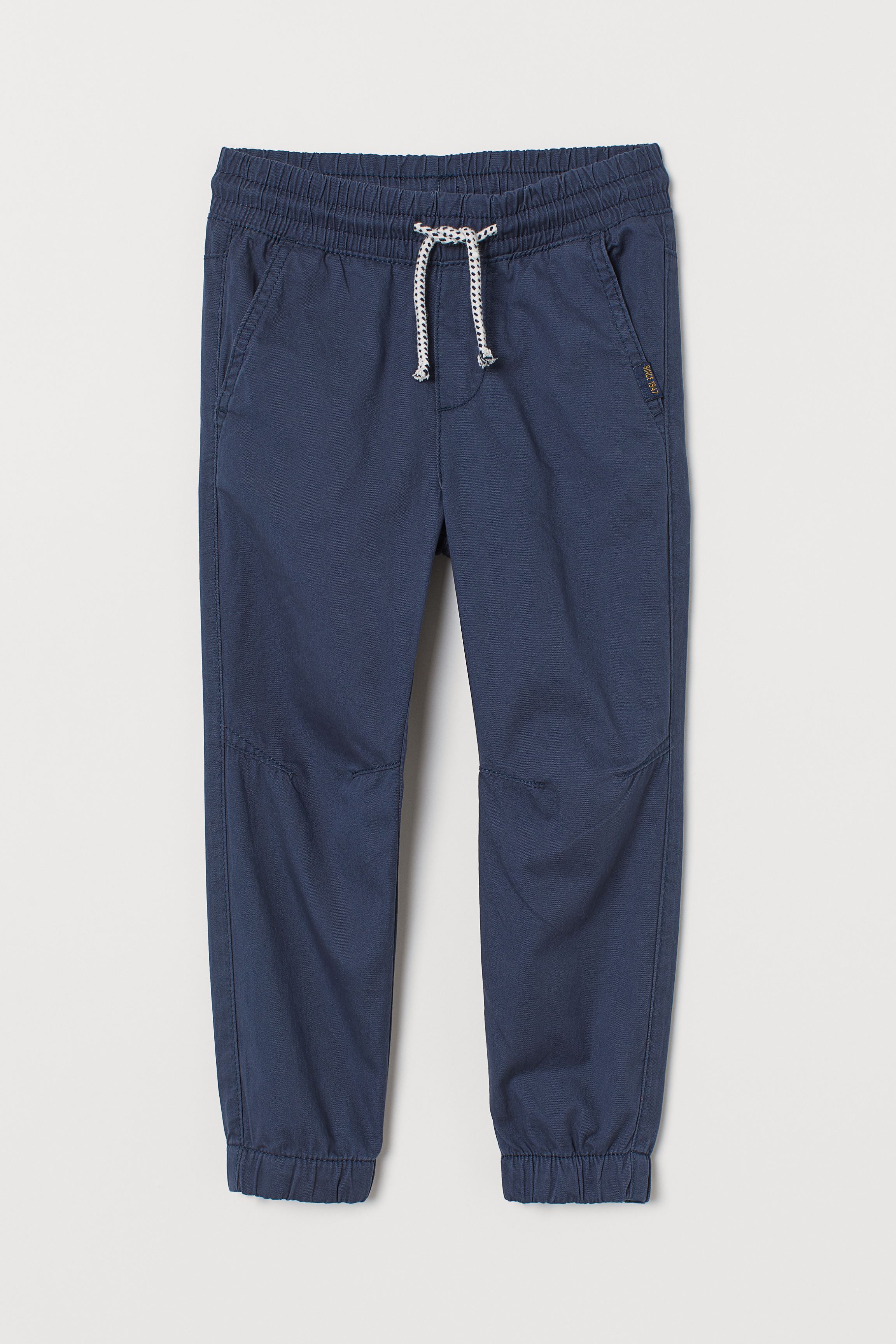 

Брюки H&M 122 Темно-синий 0692844_тем.син.полос.шнур