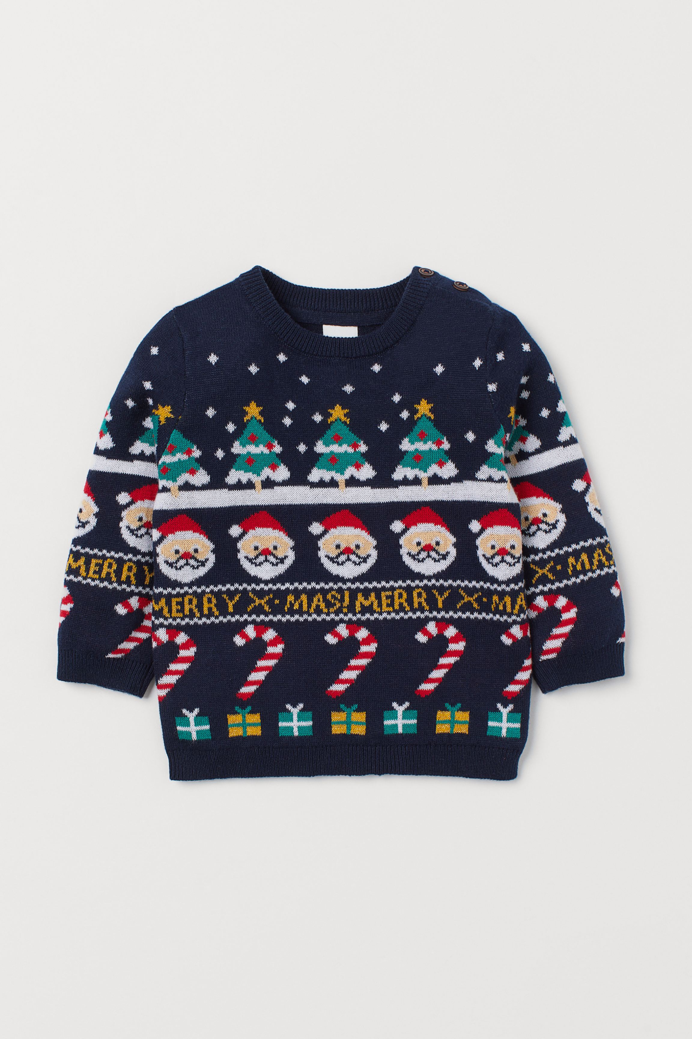 

Джемпер H&M 68 Синий 0884900_новогодний