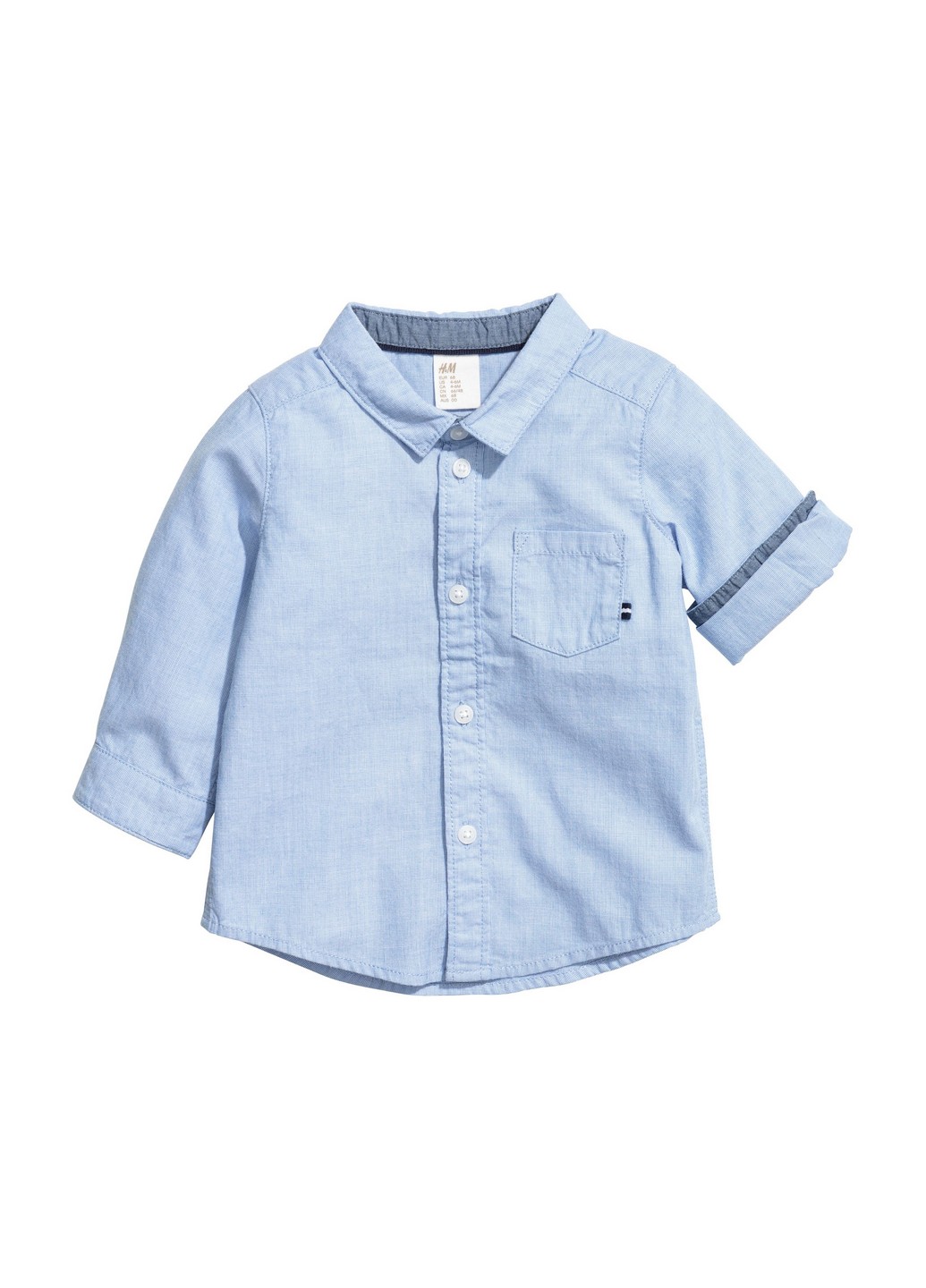 

Рубашка H&M 80 Синий 0507981_син