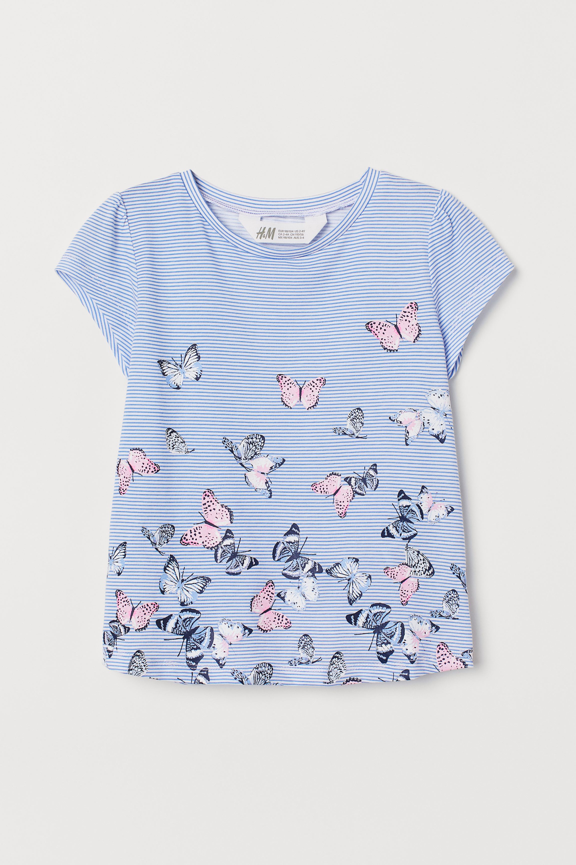 

Футболка H&M 122/128 Белый 0696944_б.с.пол.роз.с.бабоч