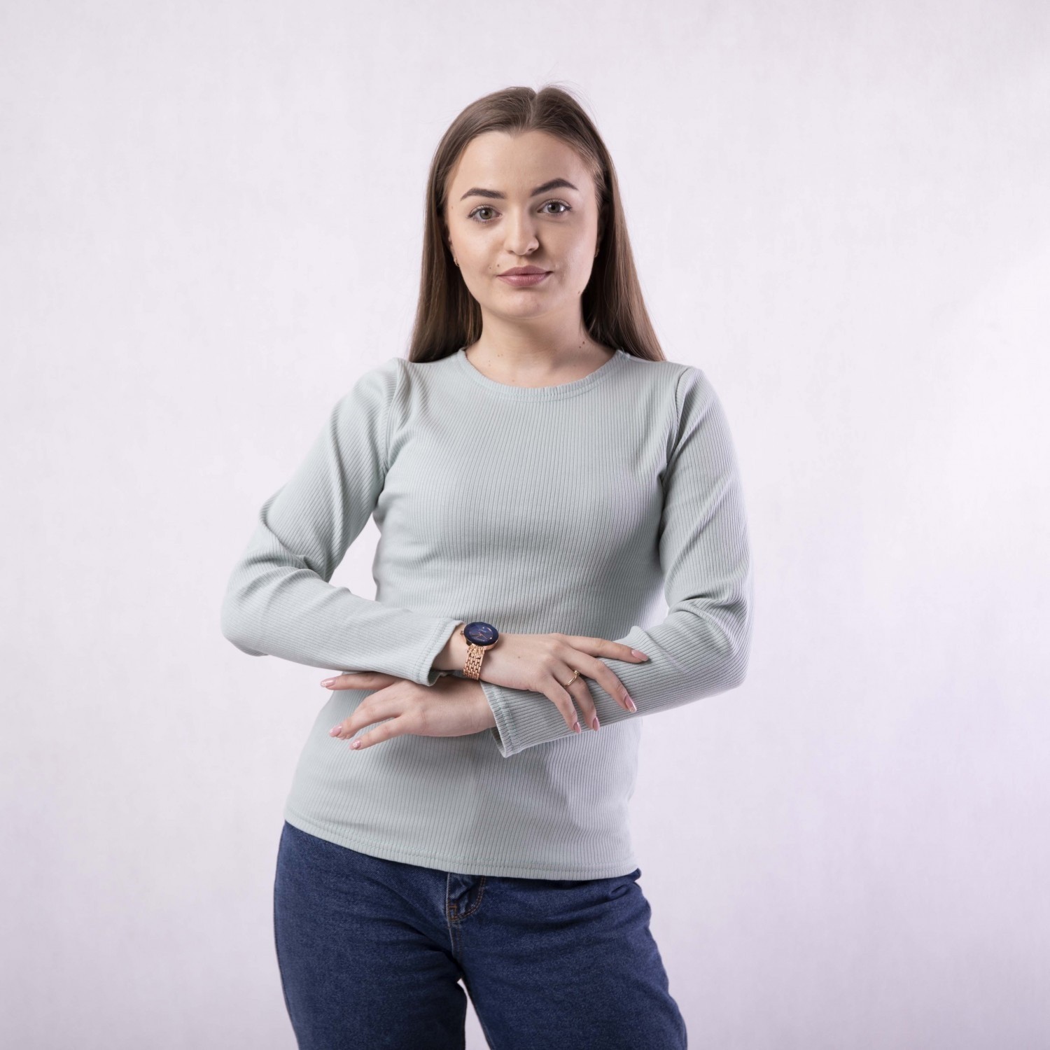 

Кофта женская базовая GO-IN TN1-1694  оливковый, Кофта женская базовая GO-IN TN1-1694 42-44 оливковый