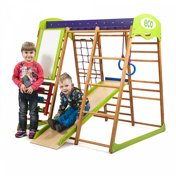 

Детский спортивный игровой комплекс Baby Sport SB Карамелька Эко Разноцветный 132х124х130 см (Карамелька)