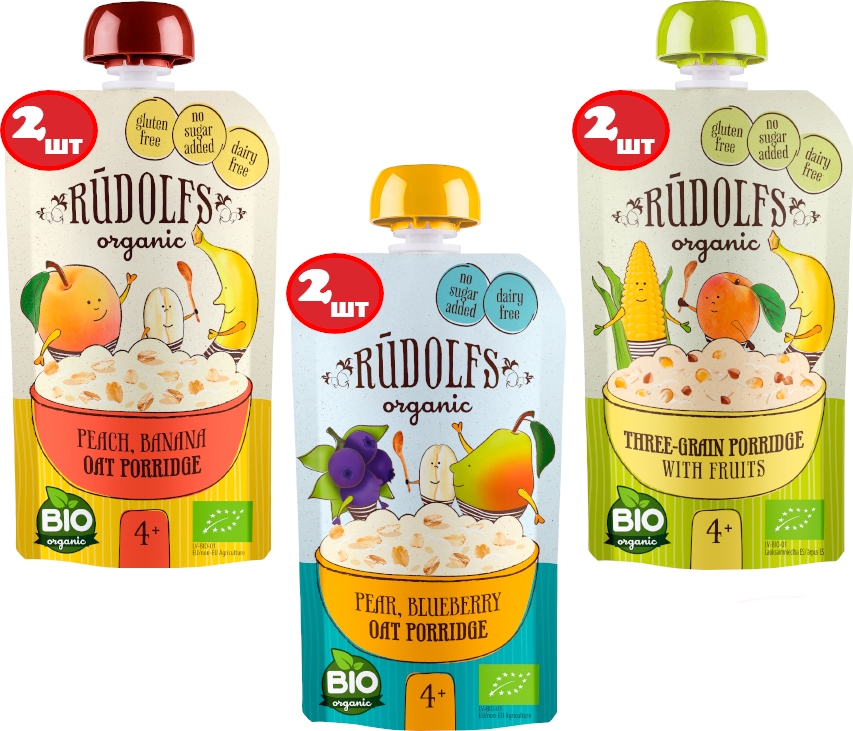 

Набор готовых каш Rudolfs Cereal Box 6 х 110 г (4751017942598)