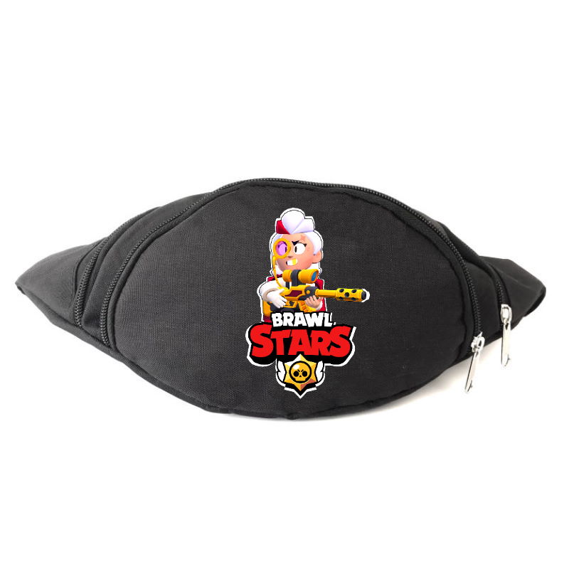 

Сумка Бананка на пояс Бравл Старс Бeлль Голдхєнд (BS-BG) Cappuccino Toys черная