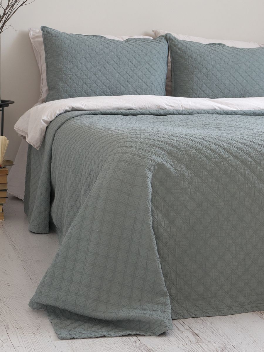 

Покрывало Limasso Cambridge 180x240 + 1 наволочка Natural Green