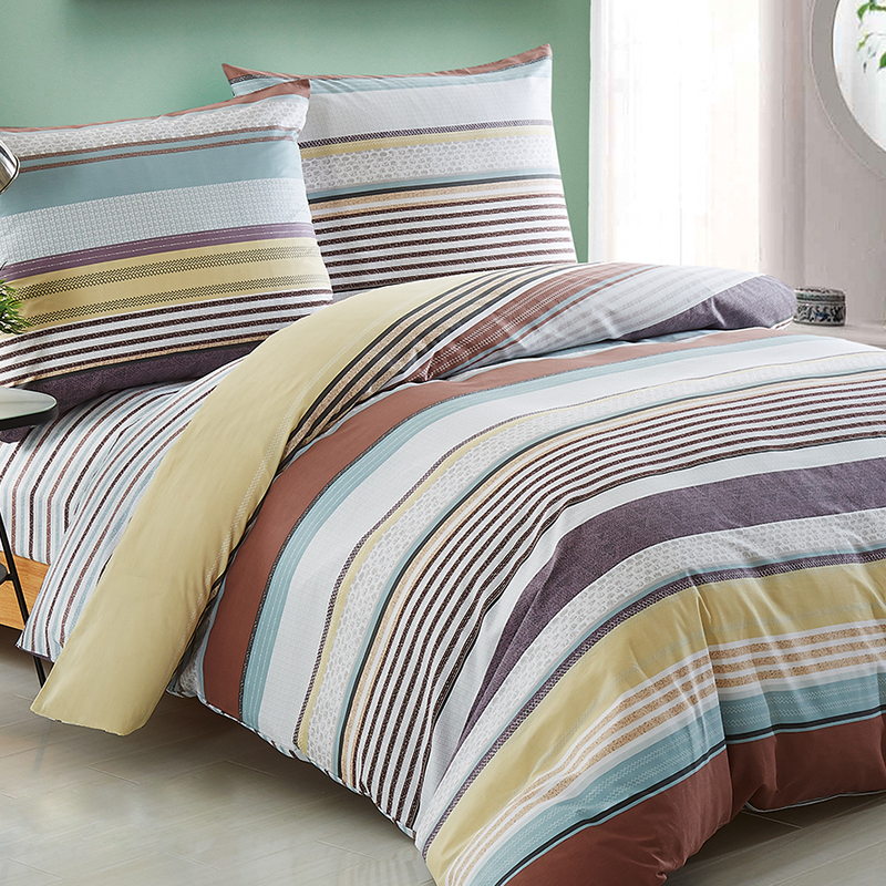 

Комплект постельного белья из сатина Brown Stripes Коричневый, Желтый 5050-p