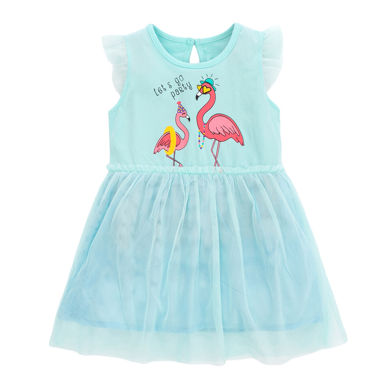 

Платье для девочки Flamingo party Berni Kids (100) Голубой