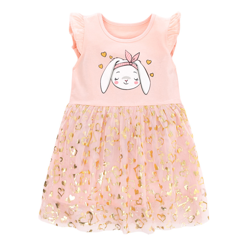

Платье для девочки Bunny in love Berni Kids (120) Персиковый (59089)