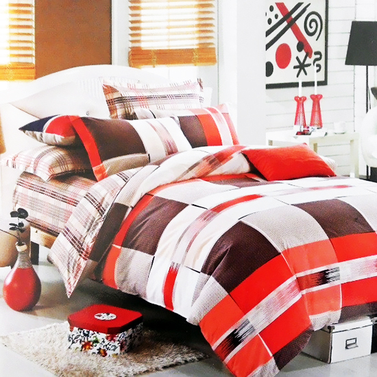 

Комплект постельного белья из сатина Red Check Красный 5015-s