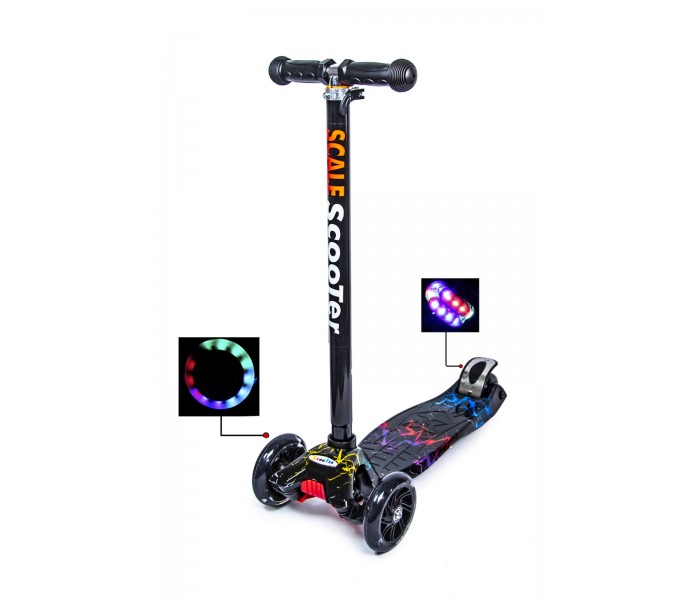 

Детский трехколесный самокат Best Scooter MAXI Molny 120 мм со светящимися колесами