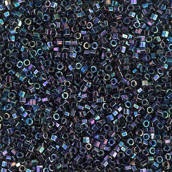 

Бисер Miyuki Delica Beads Cut 15/0 (рубка, металлизированный, темно-синий ирис), 50 г (DBSC-5)