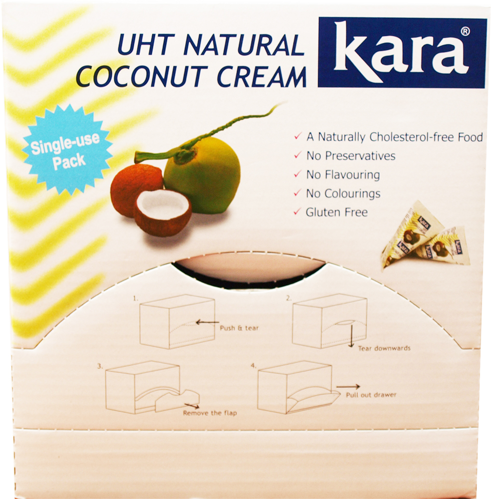 Акція на Сливки кокосовые Kara пастеризованые 24% 65 мл х 46 шт (28886303210065) від Rozetka UA