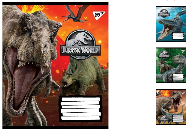 

Набор тетрадей 36 листов в линию YES Jurassic World. Genetic failure 15 штук 765398