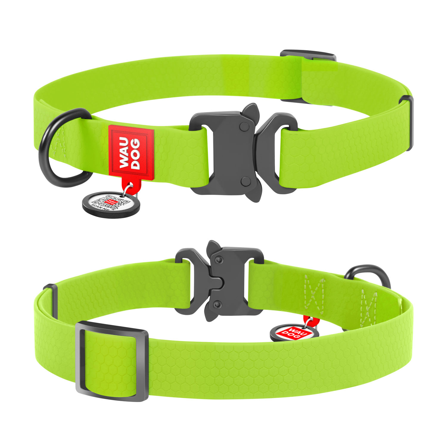 

Ошейник для собак водостойкий WAUDOG Waterproof c QR-паспортом, металлическая пряжка-фастекс, L, Ш 25 мм, Дл 31-49 см (27865)