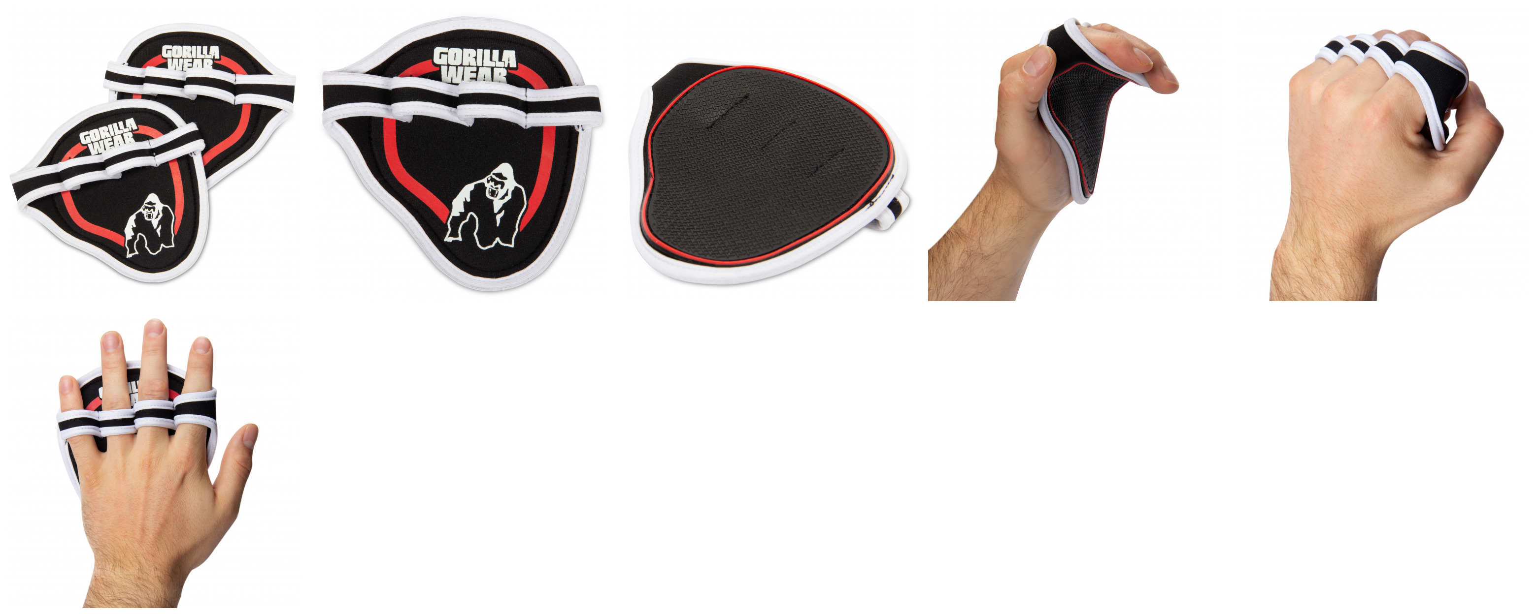 

Прокладки для ладоней Gorilla Wear Palm Grip Pads Black/Red (4384302296)