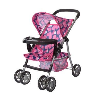 

Коляска для кукол Melogo 9304 BWT/025 (54 x 34 x 55 см) Сердечки