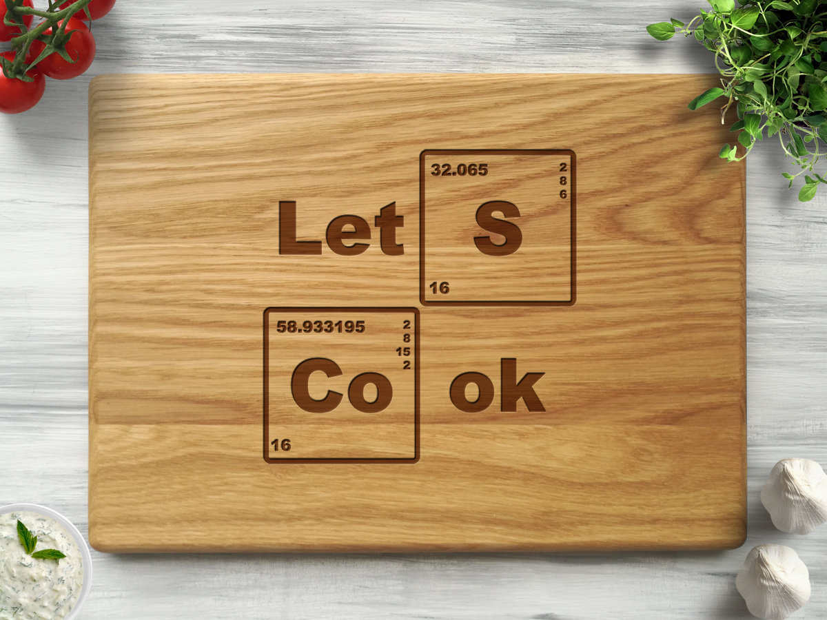 

Разделочная доска из дуба "Let`s cook" 25х40 см, WOODPRESENT