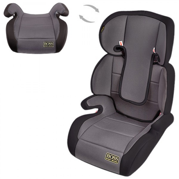 

Автокресло детское BOSS NE-EB-09 (15-36 кг) группа 2-3 черно-серое (NE-EB-09)