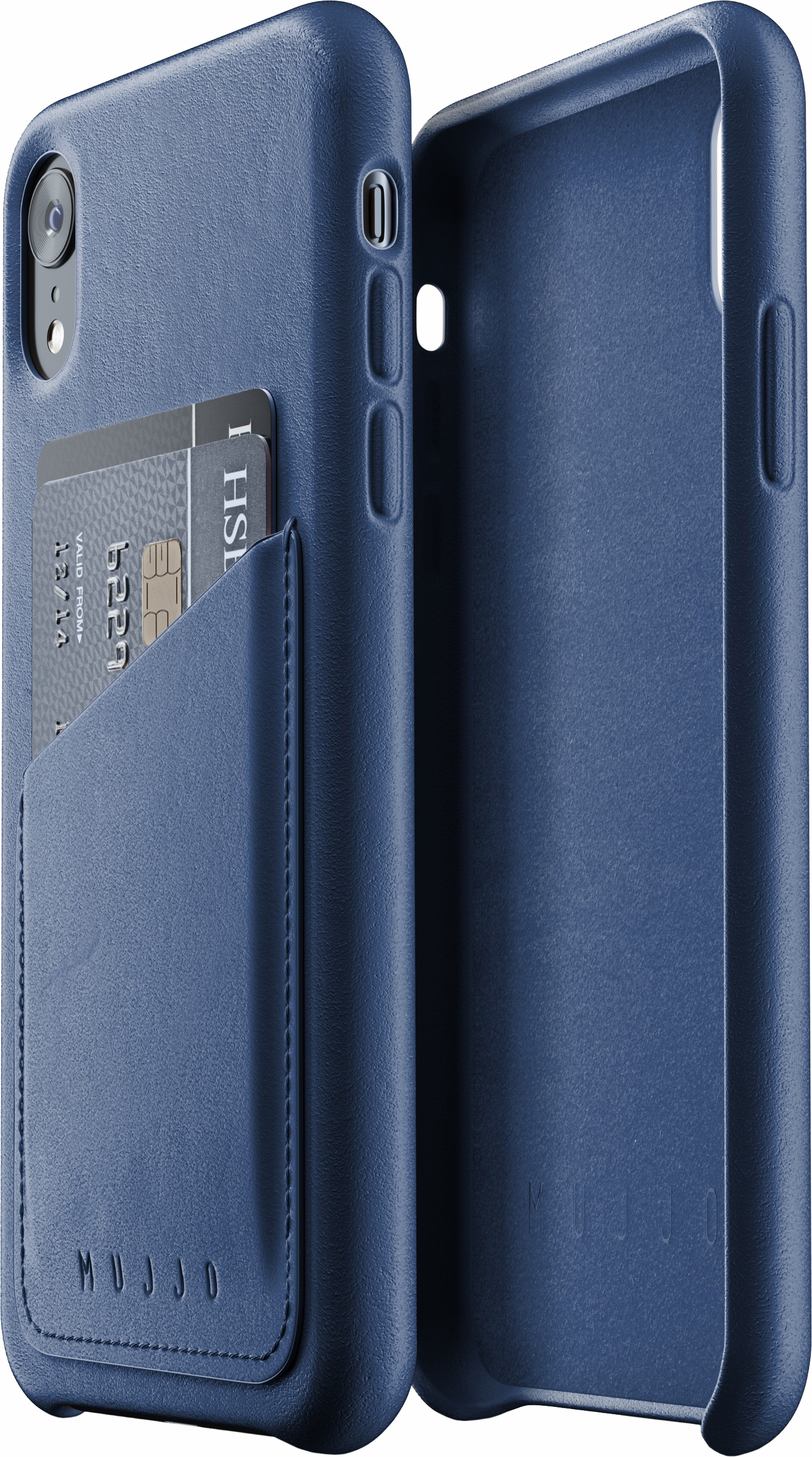 

Панель Mujjo Full Leather Wallet для Apple iPhone Xr Blue (MUJJO-CS-104-BL)