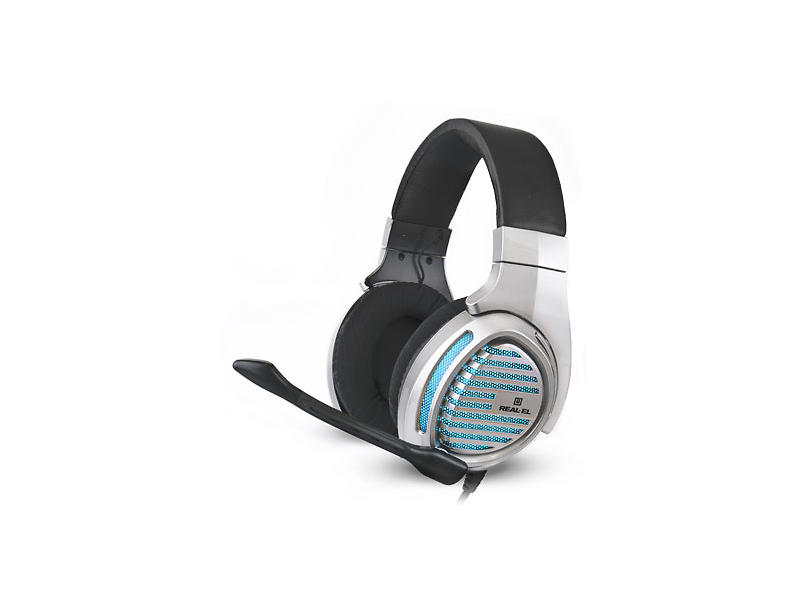 

Наушники с микрофоном (гарнитура) REAL-EL GDX-7670, gun metal, Джек 3,5мм 4pin, адаптер 1м для ПК, USB(подсветка)
