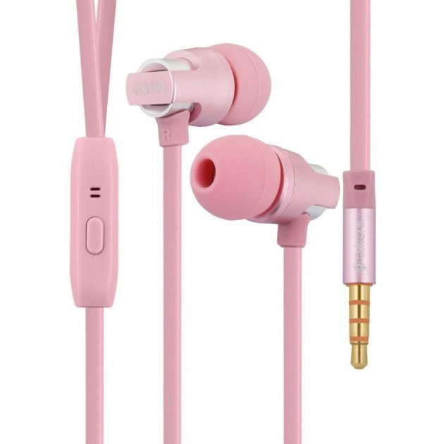

Наушники проводные Celebrat C8 с микрофоном Pink