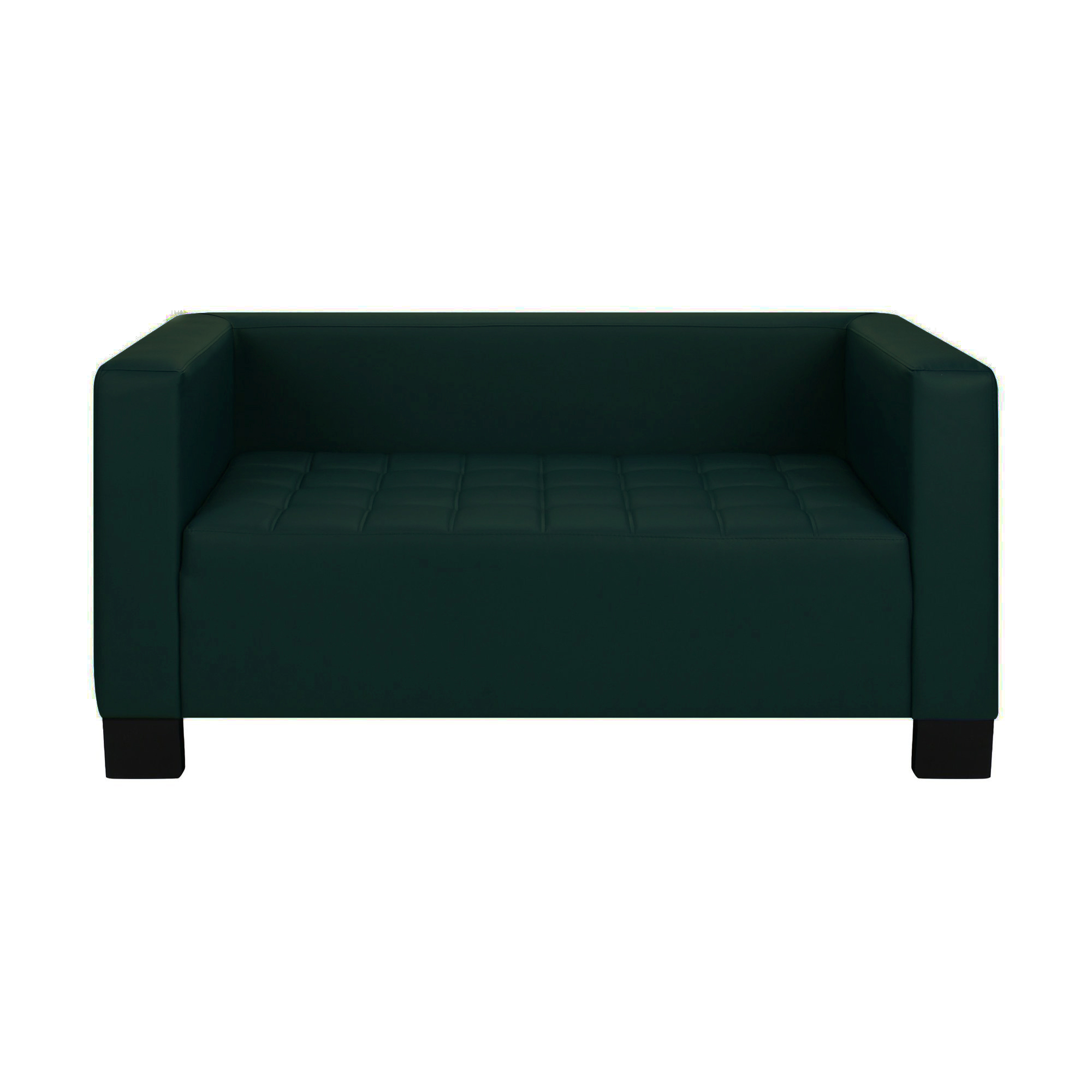 

Диван двухместный в гостиную, в офис Кристалл 1,5 кожзаменитель Неаполь N-35 темно-зеленый AMF