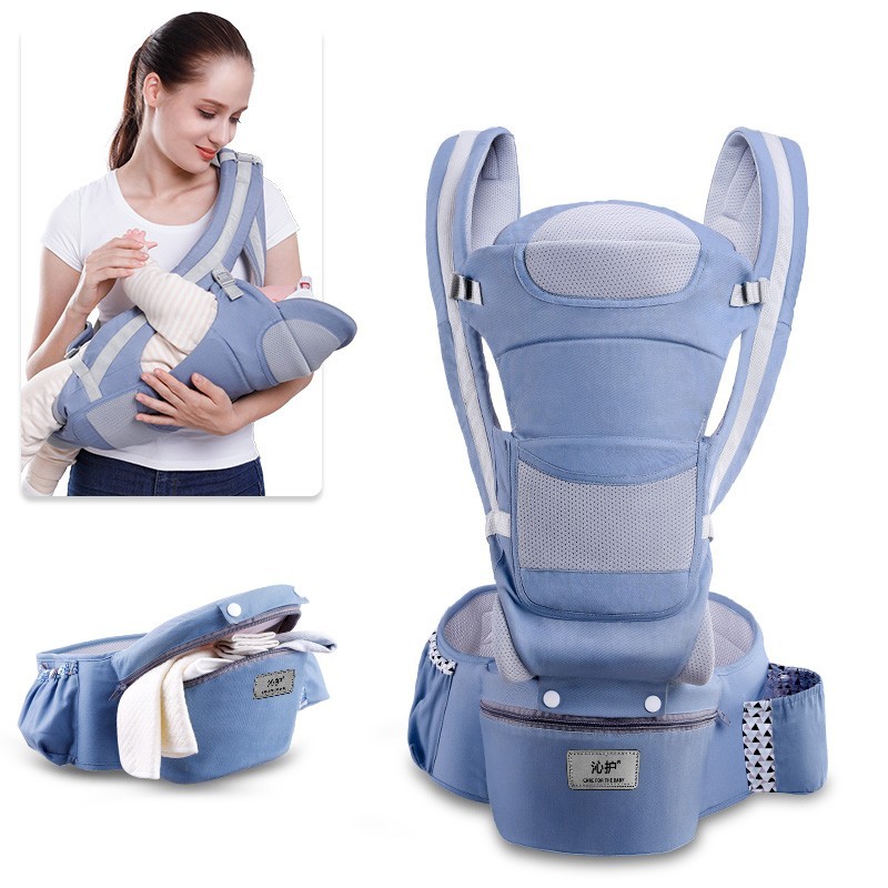 

ЭРГОНОМИЧНЫЙ РЮКЗАК ХИПСИТ Baby Carrier Эрго 6 в 1 Голубой