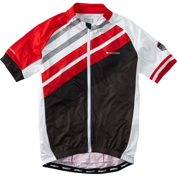 

Велоджерси мужская Madison Sportive full-zip SL, red stripes XL