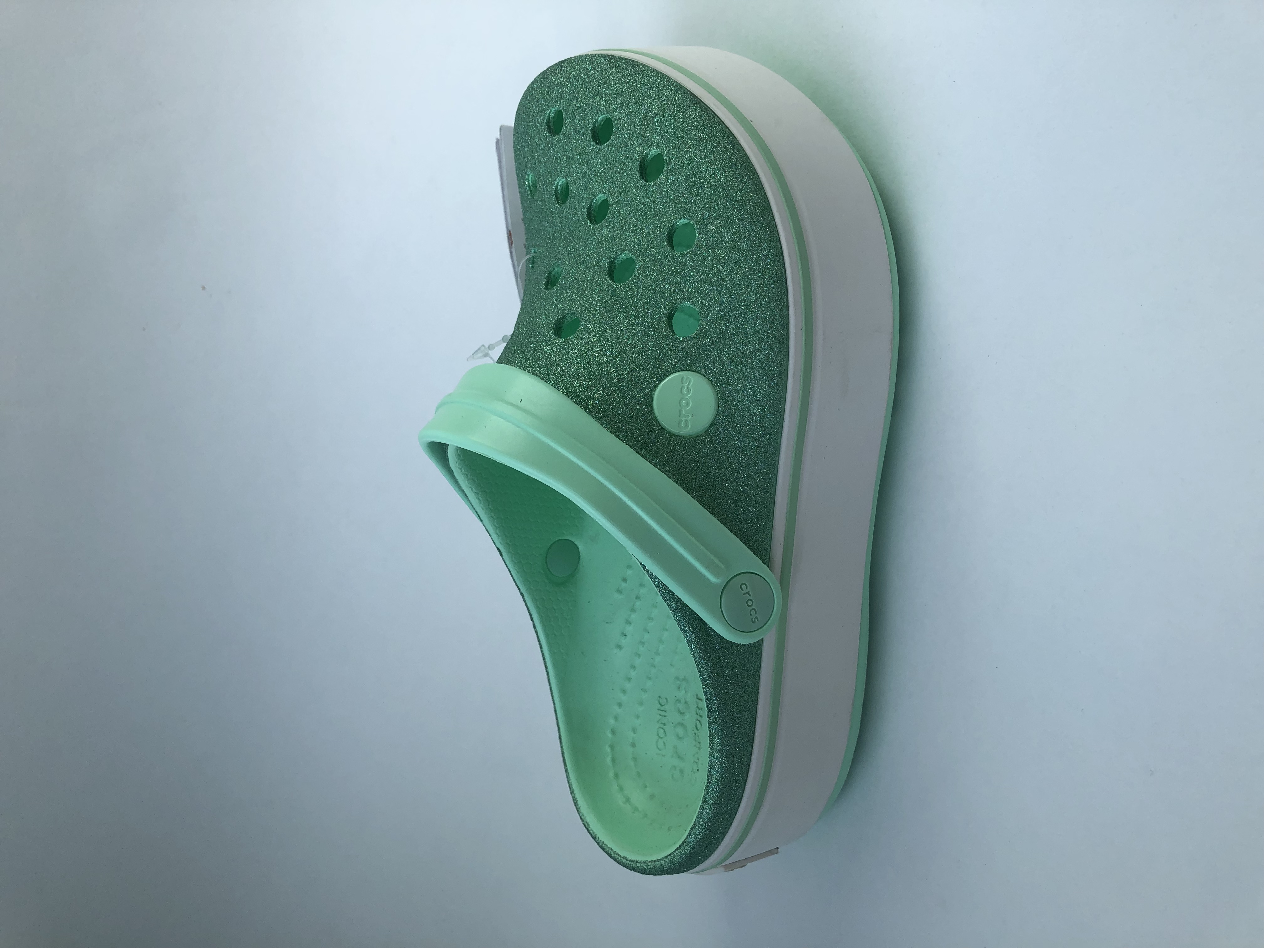 

Сабо Crocs Glitter 206153-3TI 33-34 J2 20.8 см Зеленые блестящие