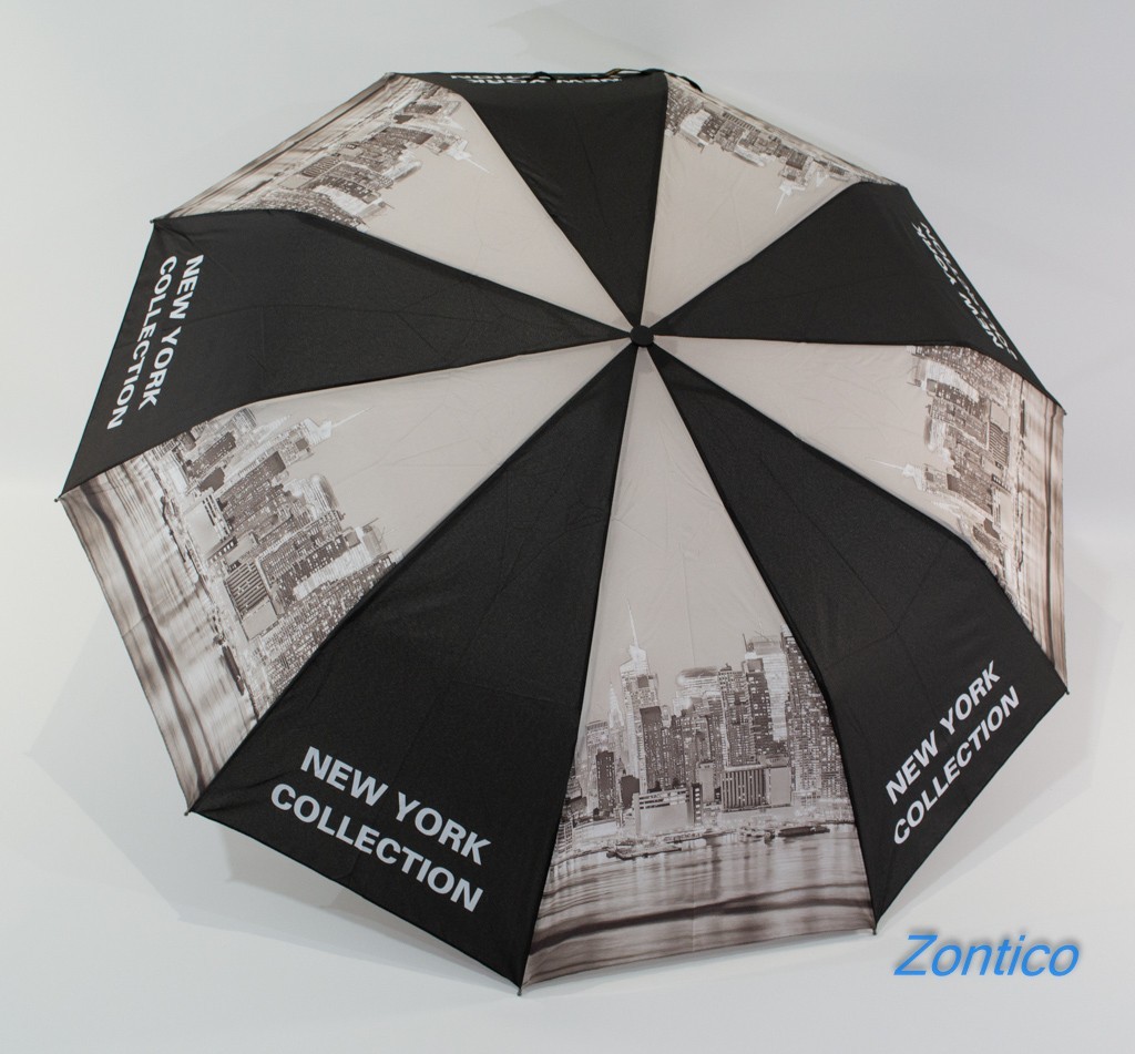 

Складной зонт Feeling Rain полуавтомат 10 спиц New York