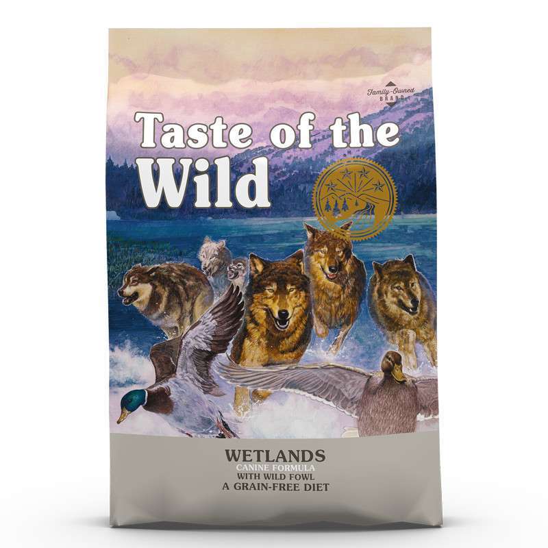 

Беззерновой корм TASTE OF THE WILD WETLANDS CANINE для взрослых собак, с уткой и перепелами (12,2 кг)