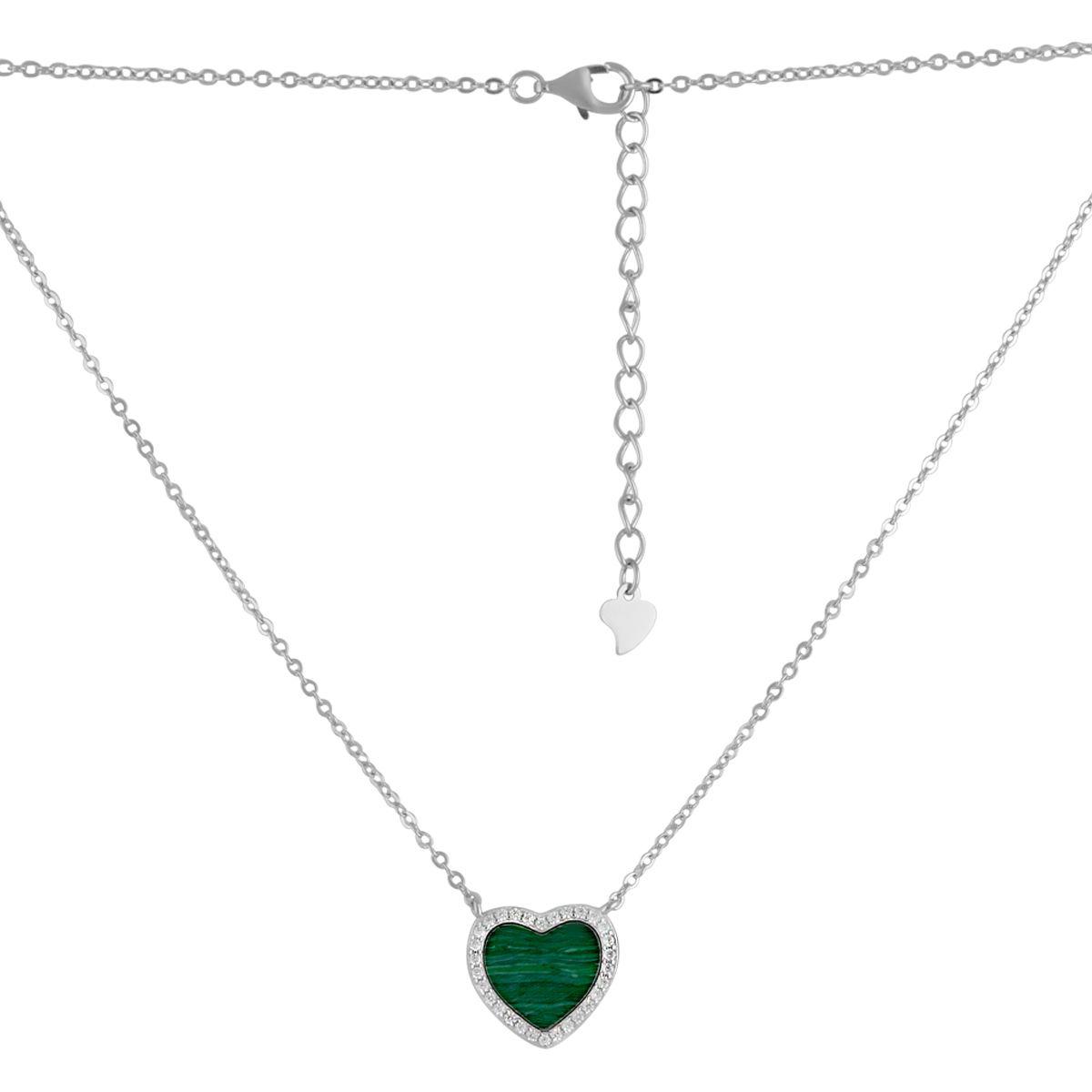

Серебряное колье SilverAlex с малахитом 400450 размер
