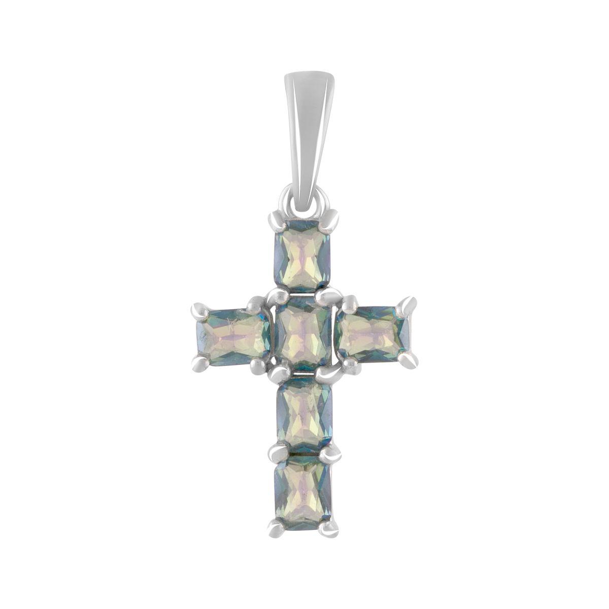 

Серебряный крестик SilverAlex с мистик топазом 0.37ct