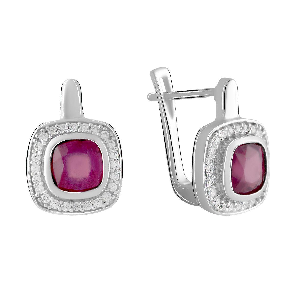 

Серебряные серьги SilverAlex с натуральным рубином 3.435ct