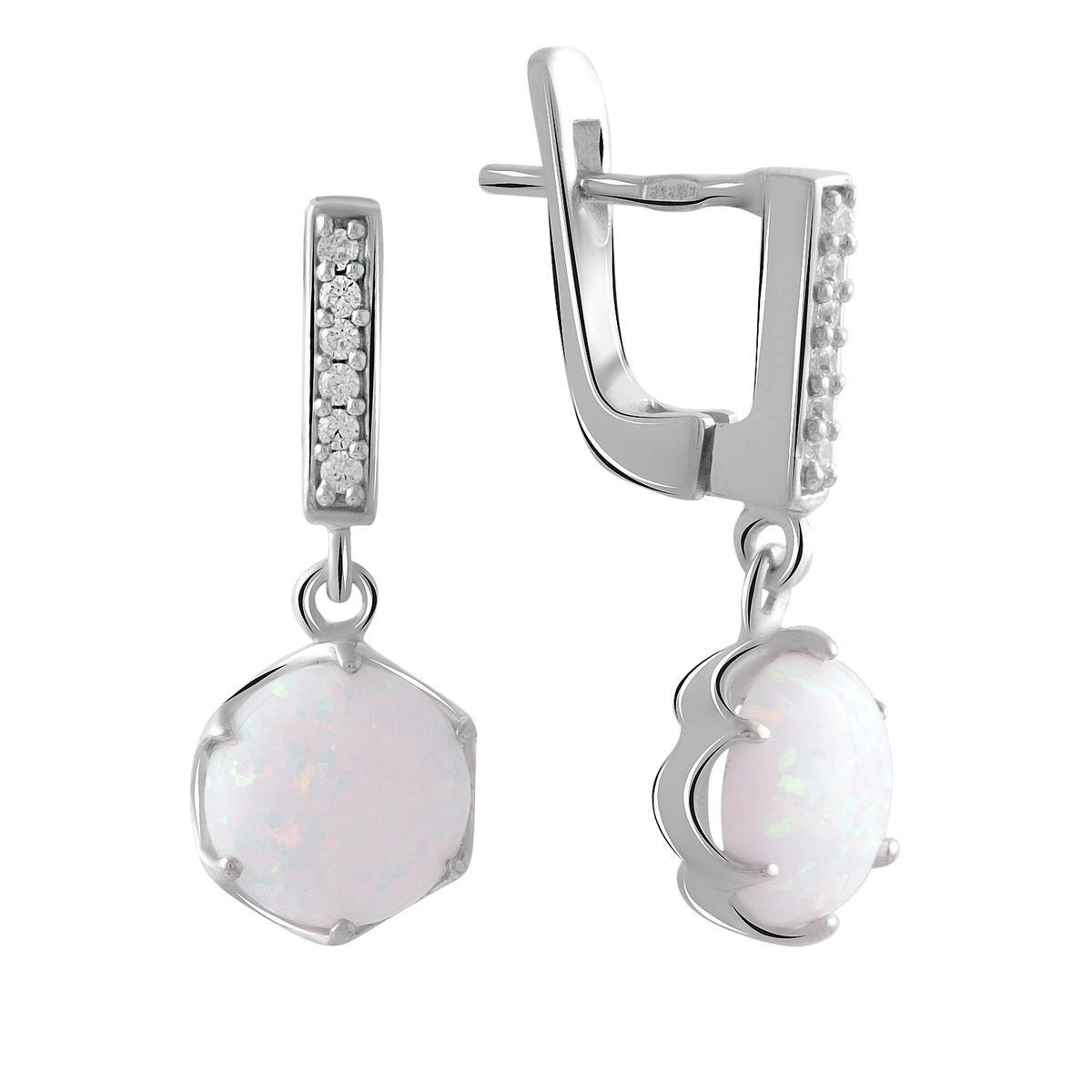

Серебряные серьги SilverAlex с опалом 2.25ct