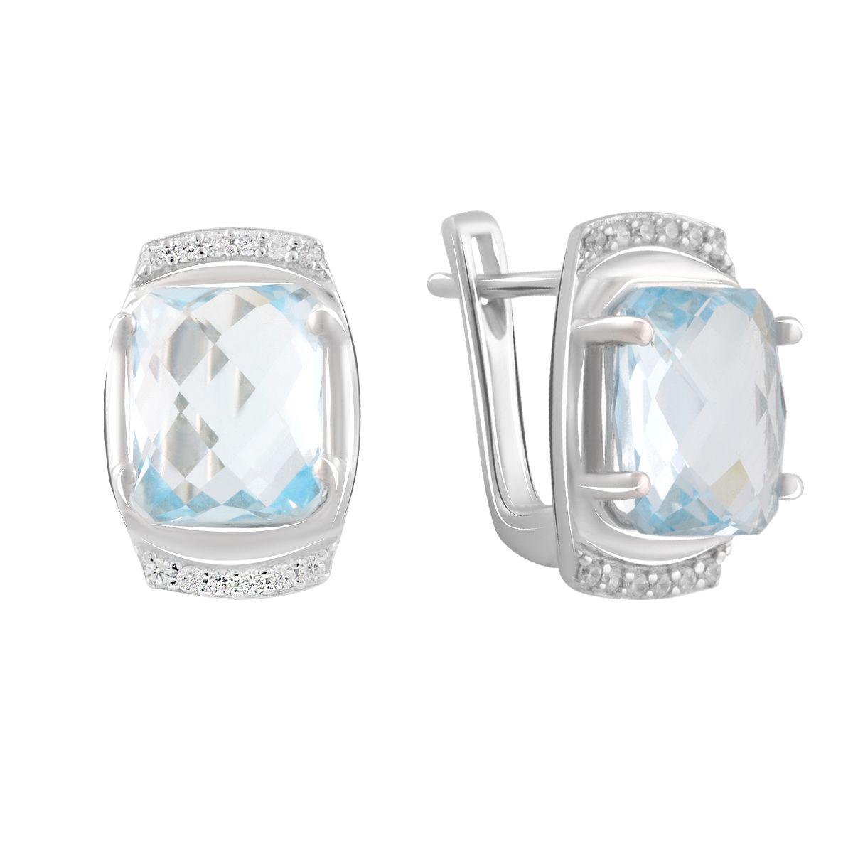 

Серебряные серьги SilverAlex с натуральным топазом 8.05ct