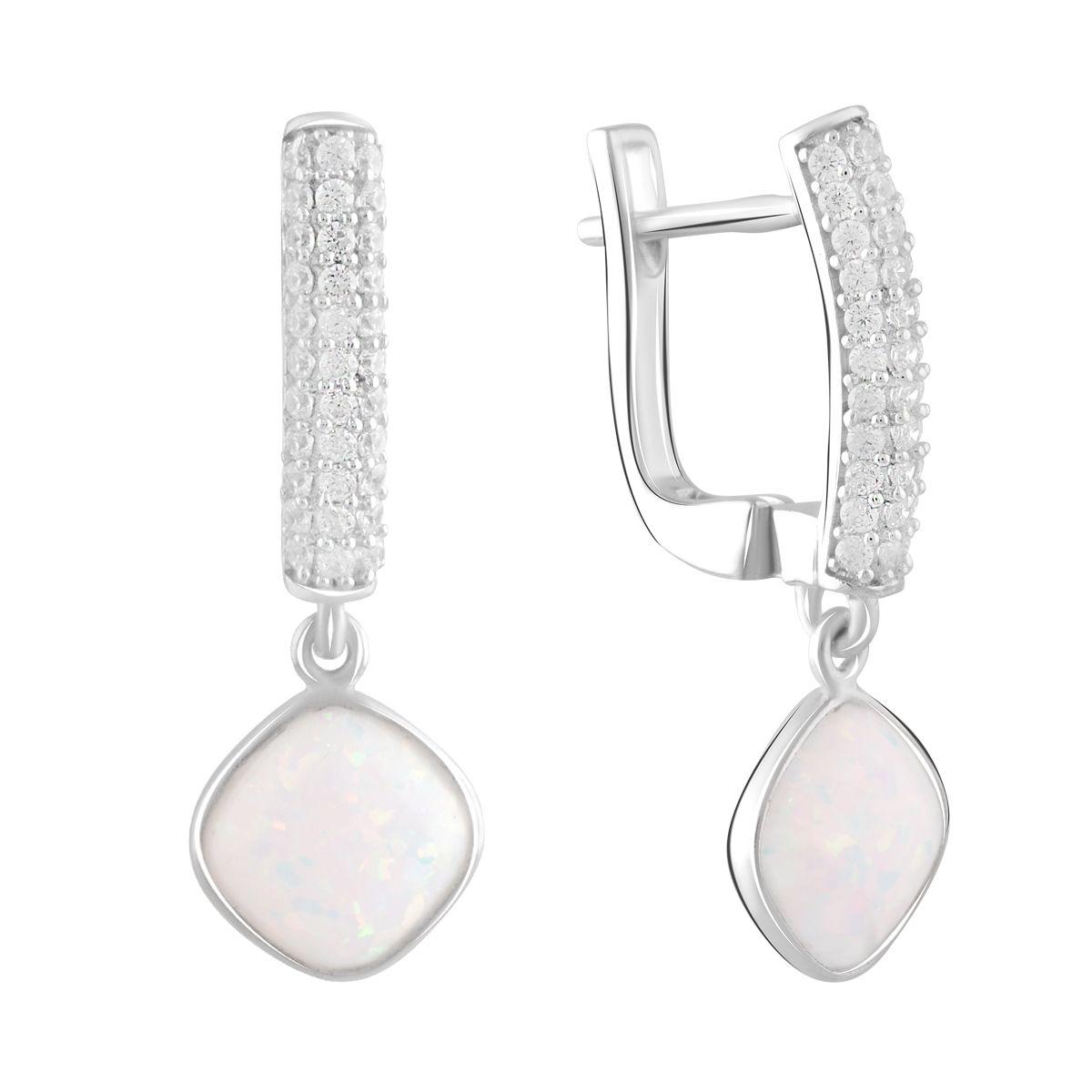 

Серебряные серьги SilverAlex с опалом 1.9ct