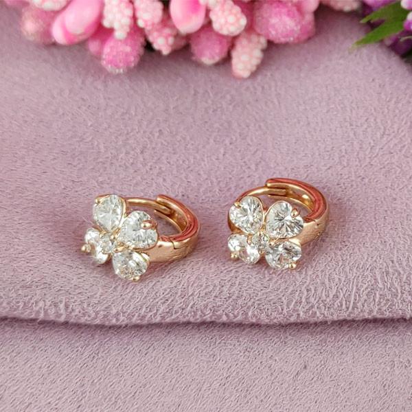 

Серьги колечки детские Xuping медицинское золото позолота 18К А/В 1-0536