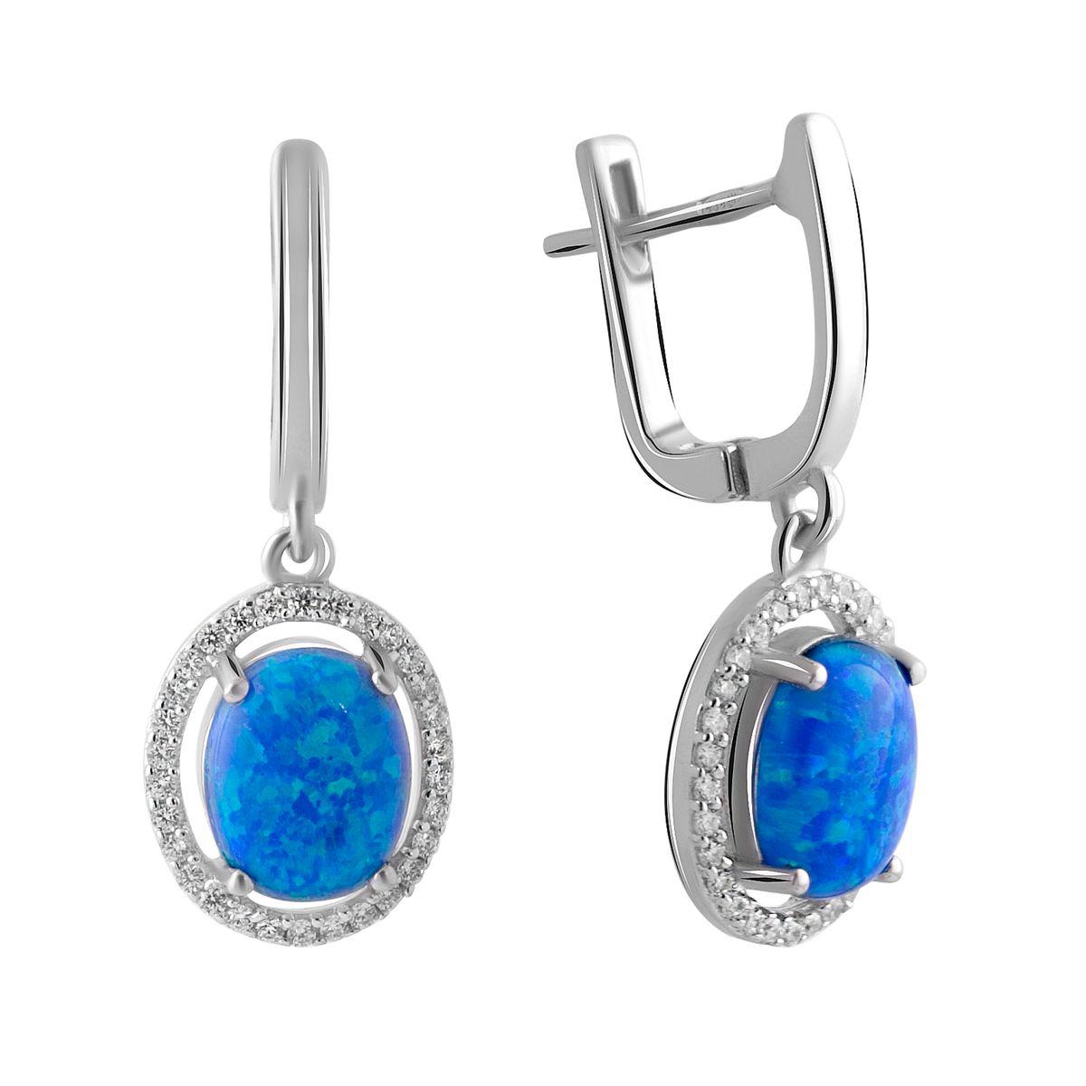 

Серебряные серьги SilverAlex с опалом 2.07ct
