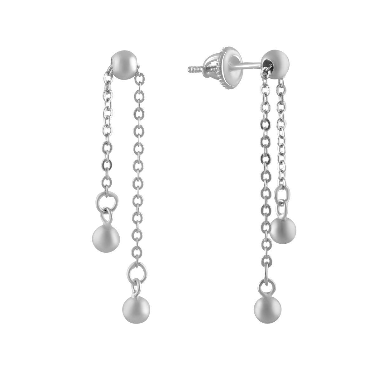 

Серебряные серьги SilverAlex без камней