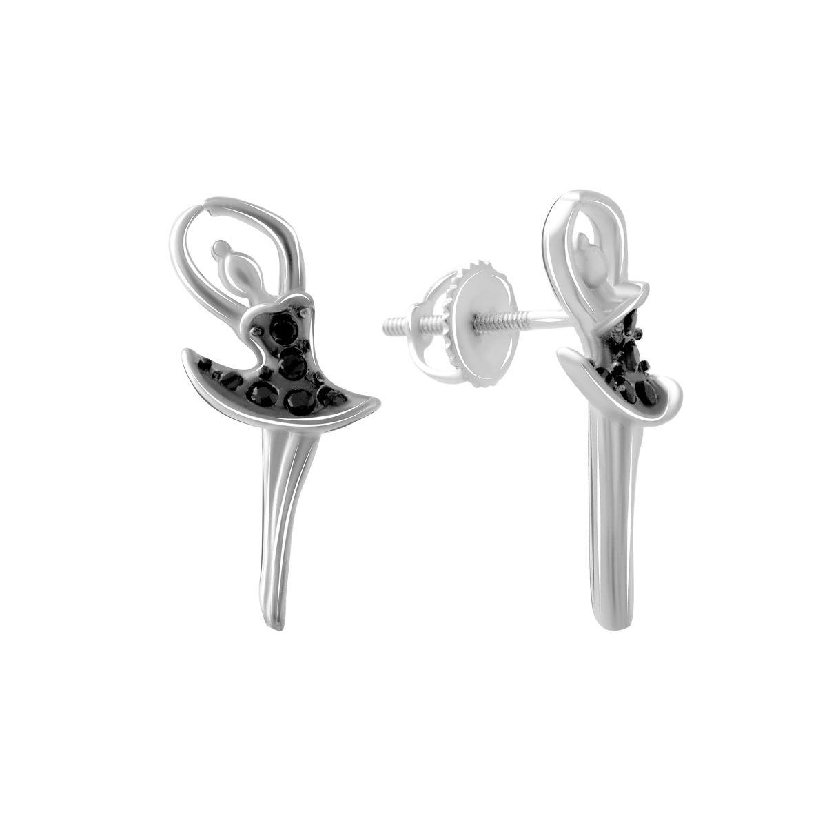 

Серебряные серьги SilverAlex с фианитами