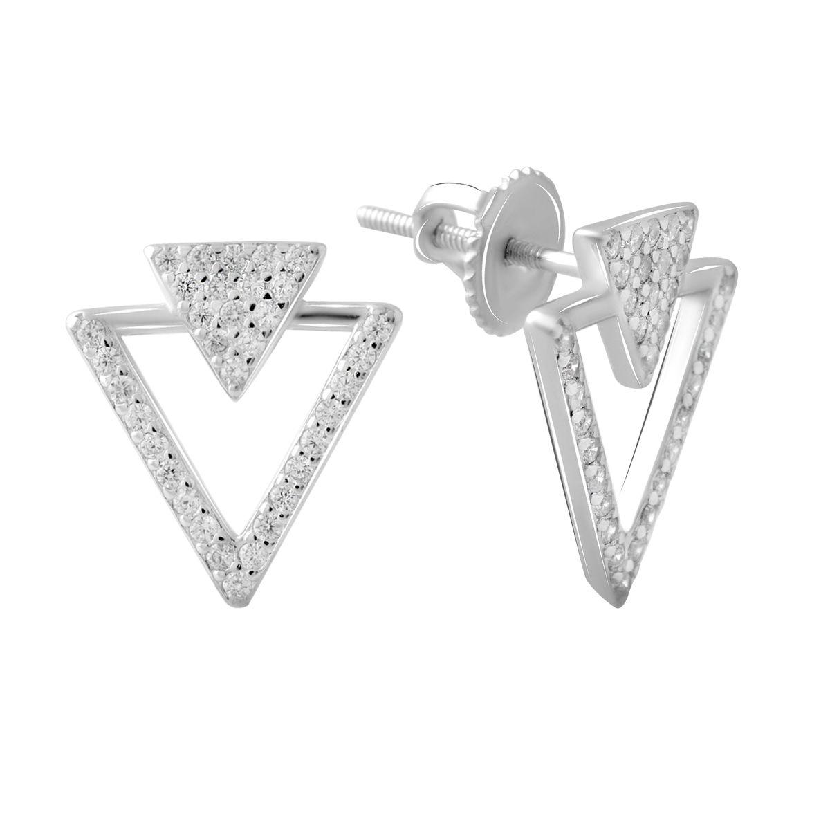 

Серебряные серьги SilverAlex с фианитами