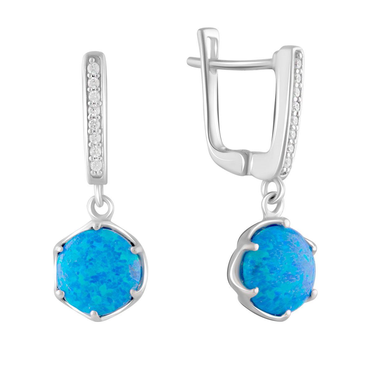 

Серебряные серьги SilverAlex с опалом