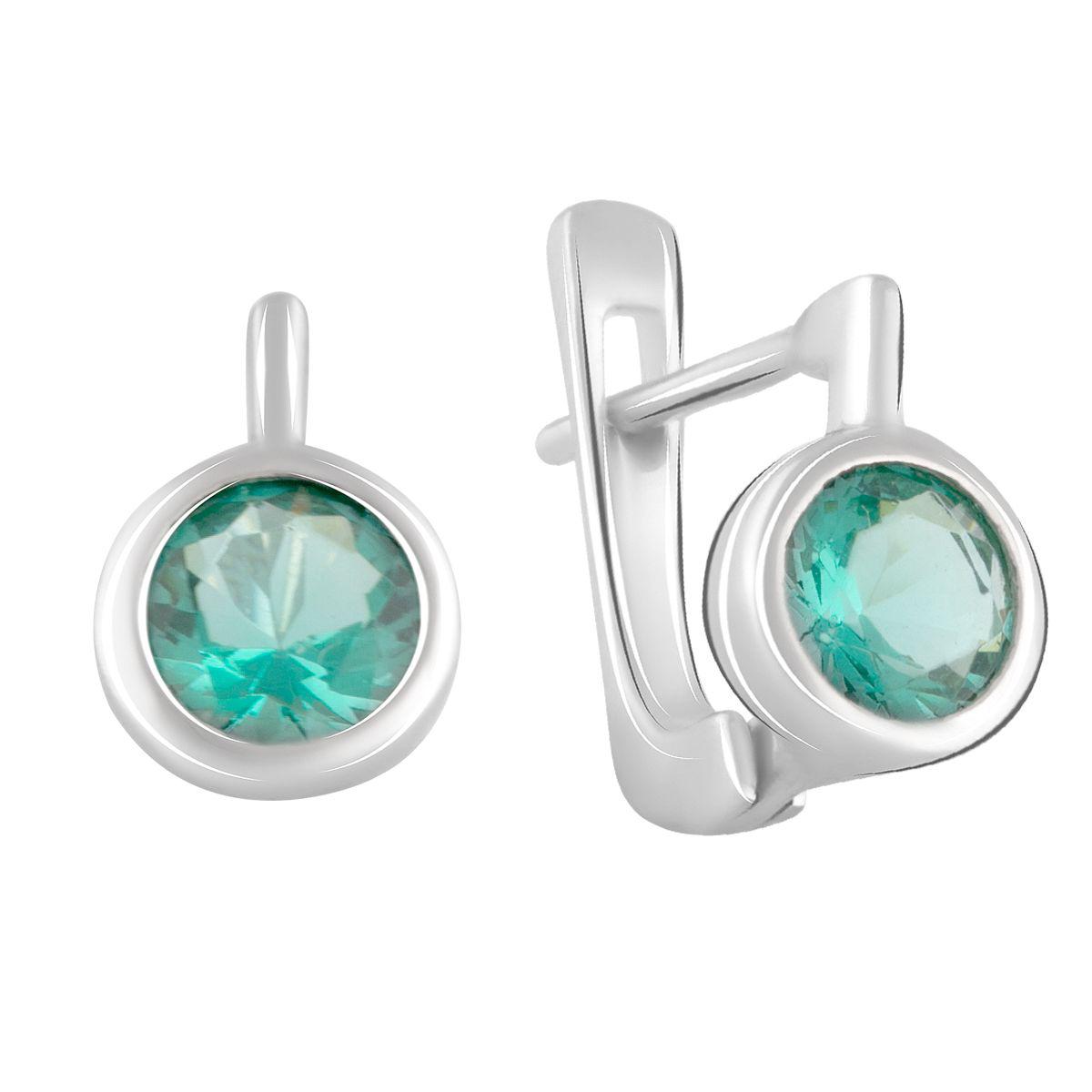 

Серебряные серьги SilverAlex с изумрудом nano 1.275ct