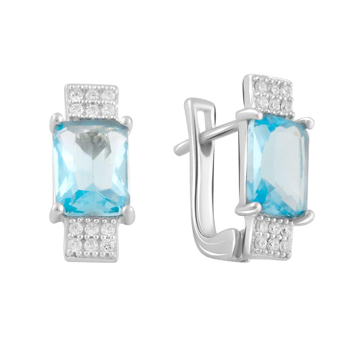 

Серебряные серьги SilverAlex с натуральным топазом 2.113ct