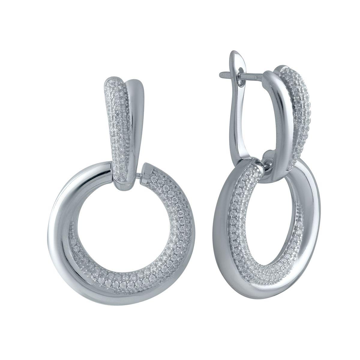 

Серебряные серьги SilverAlex с фианитами