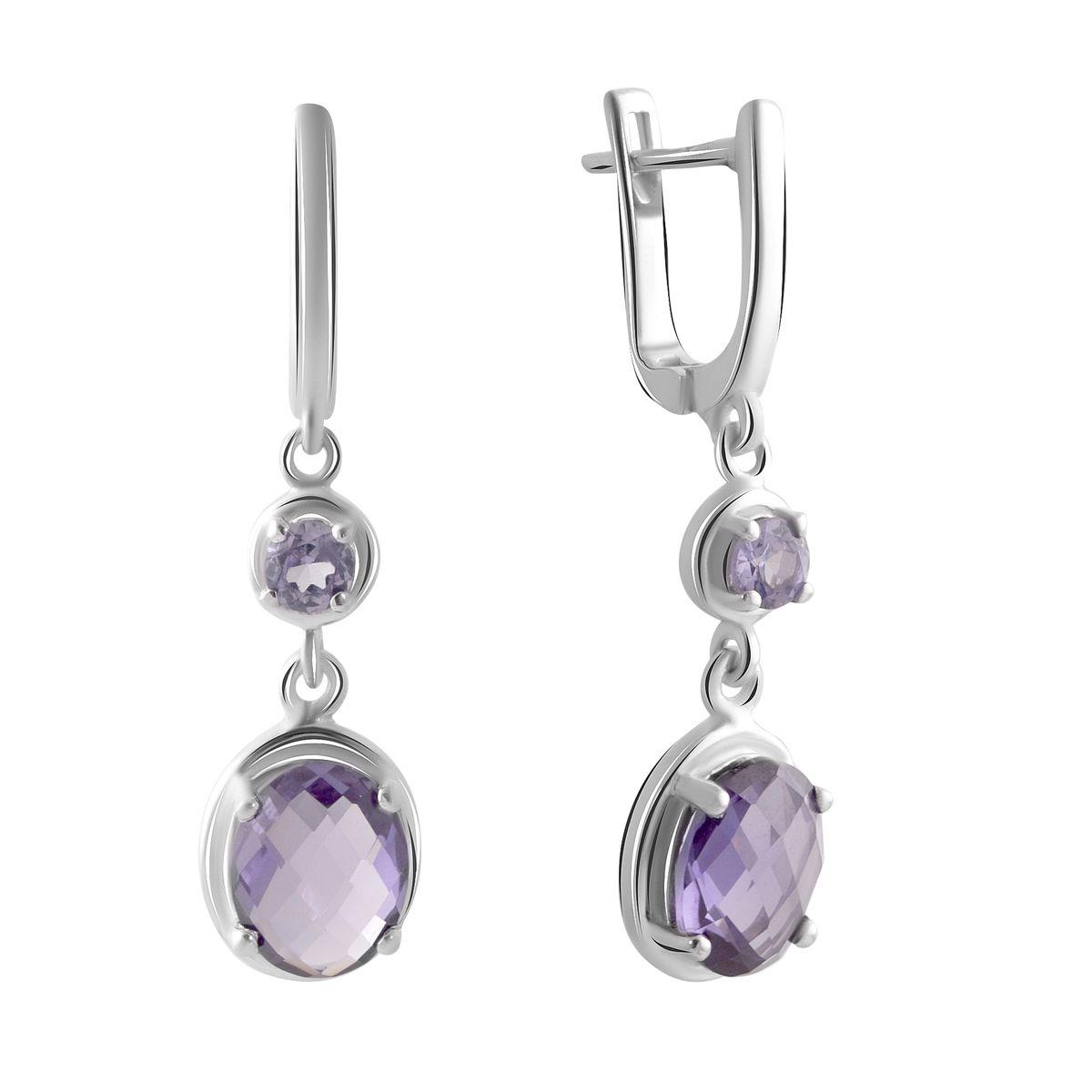 

Серебряные серьги SilverAlex с олександритом