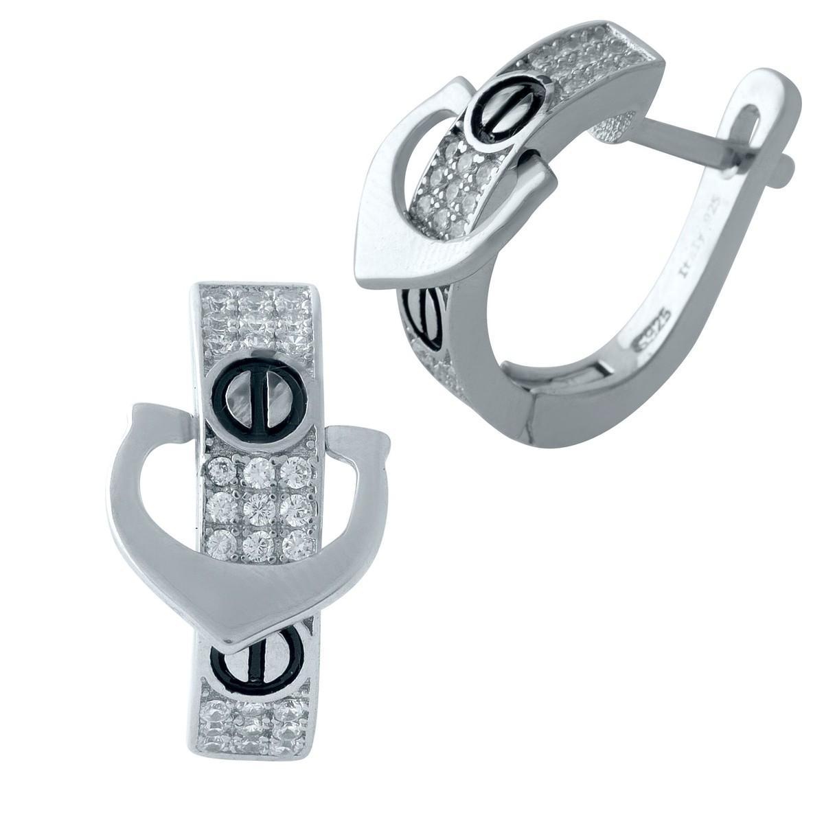 

Серебряные серьги SilverAlex с фианитами