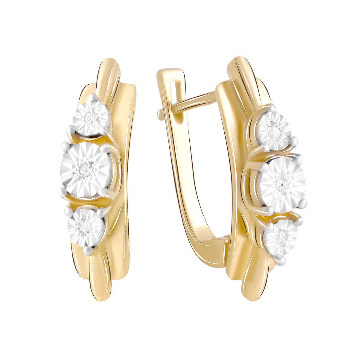

Серебряные серьги SilverAlex с натуральными бриллиантом 0.06ct