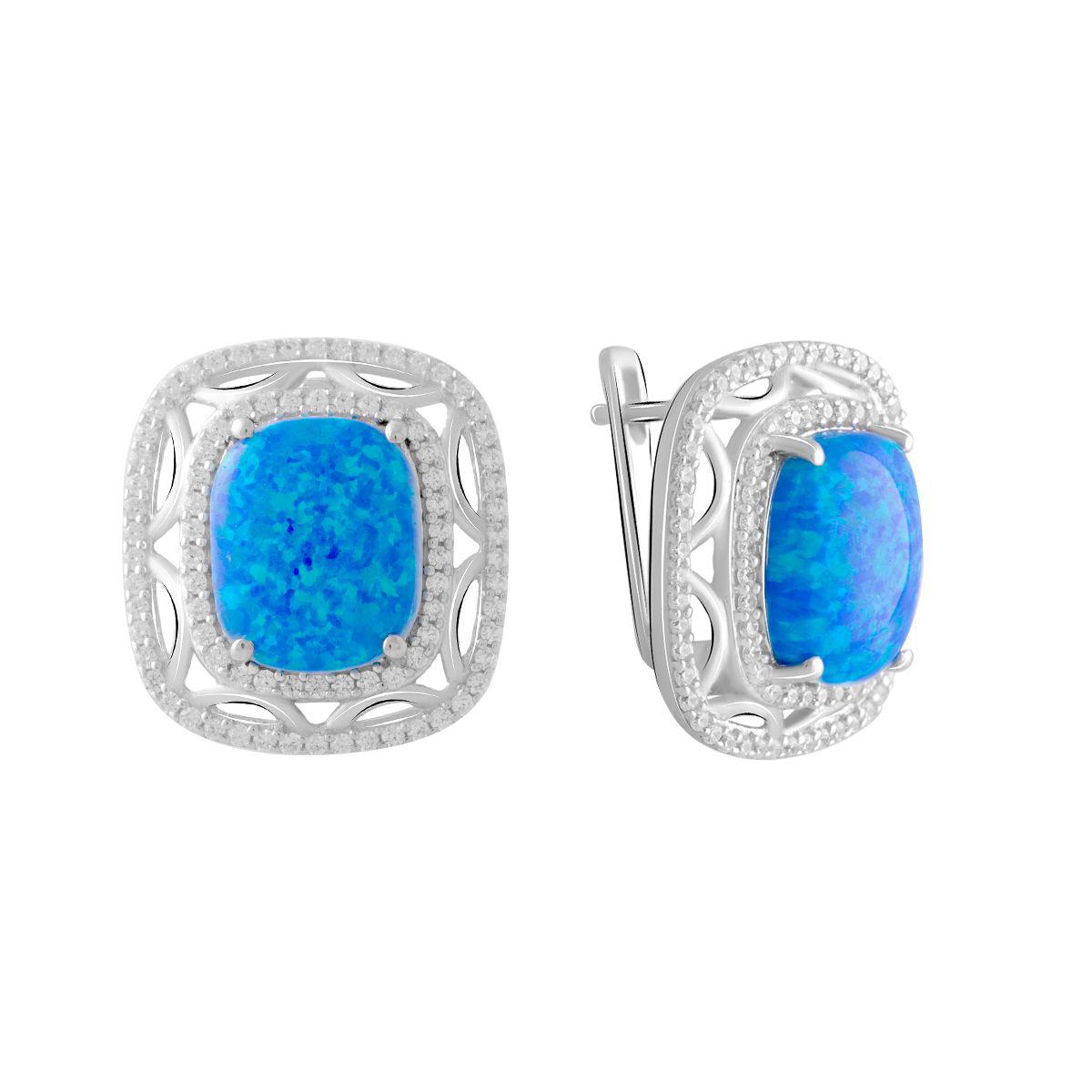

Серебряные серьги SilverAlex с опалом 6.408ct